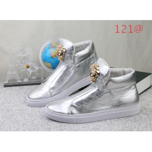 Replica Versace High Tops Shoes For Men #136878 $97.00 USD for Wholesale