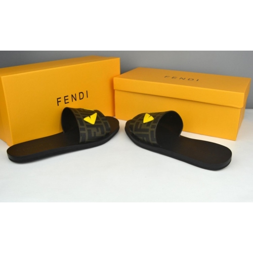 Replica Fendi Slippers For Men #285886 $38.00 USD for Wholesale