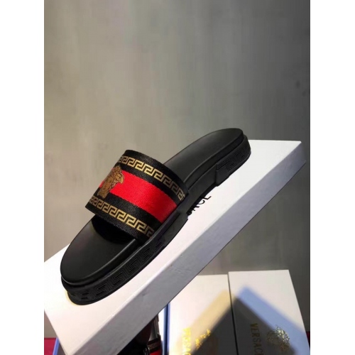 Replica Versace Slippers For Men #296683 $42.10 USD for Wholesale