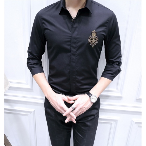 Cheap Dolce &amp; Gabbana Shirts Long Sleeved For Men #428496, $$86.50 USD On Dolce &amp; Gabbana D&amp;G Shirts