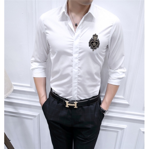 Cheap Dolce &amp; Gabbana Shirts Long Sleeved For Men #428497, $$86.50 USD On Dolce &amp; Gabbana D&amp;G Shirts