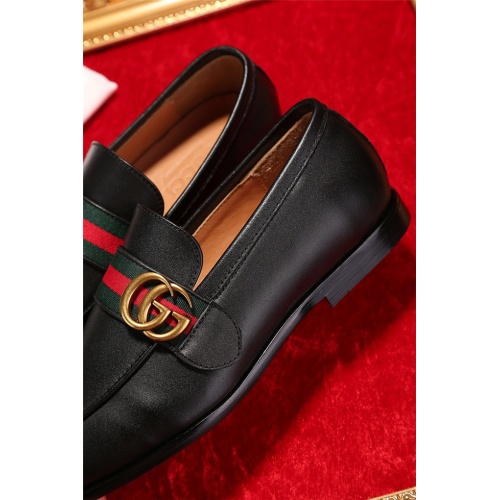 Replica Gucci Leather Shoes For Men #481676 $78.00 USD for Wholesale