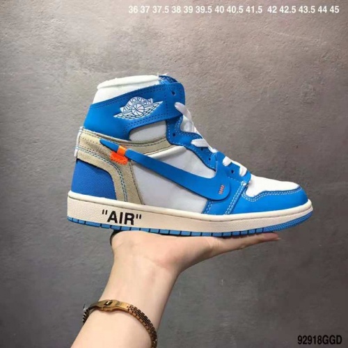 Cheap Nike Air Jordan 1 &amp; Off-White For Men #497442, $$66.00 USD On Air Jordan Shoes for New