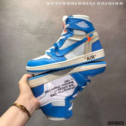 Replica Nike Air Jordan 1 & Off-White For Men #497442 $66.00 USD for Wholesale