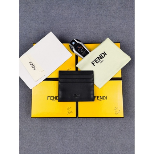 Replica Fendi AAA Man Wallets #818184 $52.00 USD for Wholesale