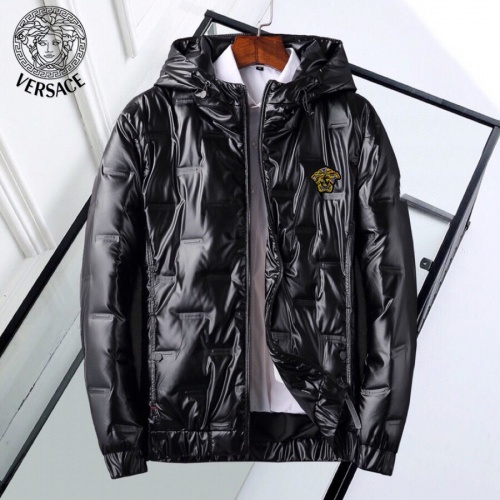 Cheap Versace Down Coat Long Sleeved For Men #818661, $$82.00 USD On Versace Down Feather Coat