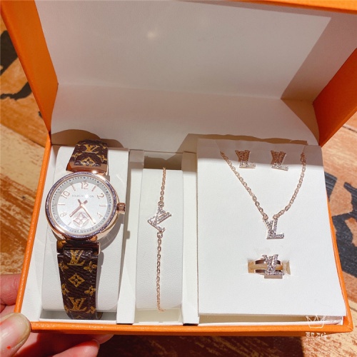 Replica Louis Vuitton Watches Set For Women #836305 $38.00 USD for Wholesale