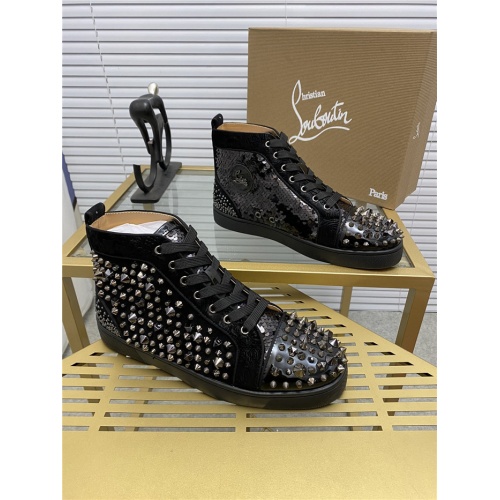 Cheap Christian Louboutin High Tops Shoes For Men #844238, $$98.00 USD On Christian Louboutin High Top Shoes