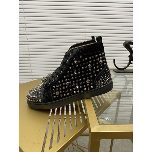 Replica Christian Louboutin High Tops Shoes For Men #844238 $98.00 USD for Wholesale