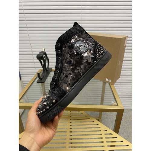 Replica Christian Louboutin High Tops Shoes For Men #844238 $98.00 USD for Wholesale