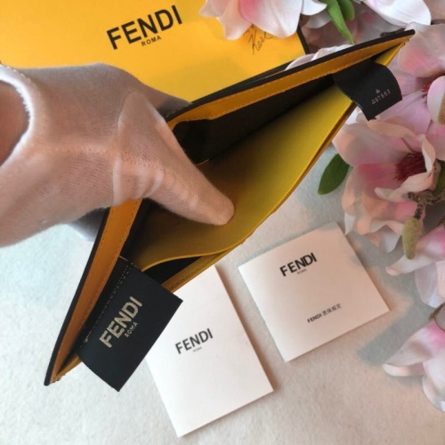 Replica Fendi AAA Man Wallets #853397 $60.00 USD for Wholesale