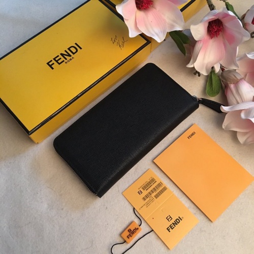 Replica Fendi AAA Man Wallets #853399 $48.00 USD for Wholesale