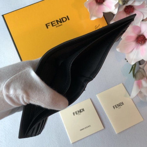 Replica Fendi AAA Man Wallets #853410 $64.00 USD for Wholesale