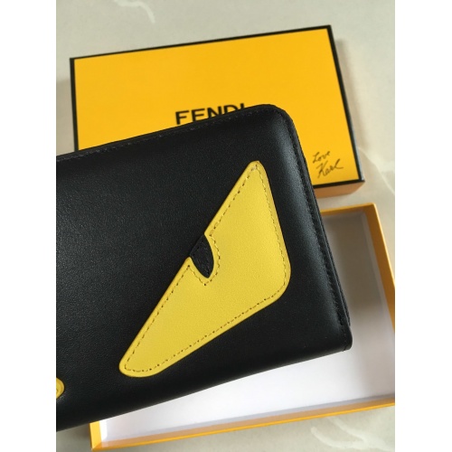 Replica Fendi AAA Man Wallets #853417 $60.00 USD for Wholesale