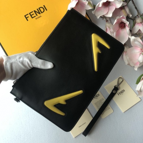 Replica Fendi AAA Man Wallets #855744 $72.00 USD for Wholesale