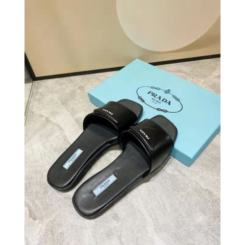 Replica Prada Slippers For Women #864021 $81.00 USD for Wholesale