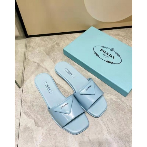 Replica Prada Slippers For Women #864025 $81.00 USD for Wholesale