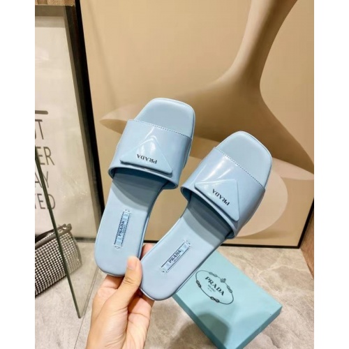 Replica Prada Slippers For Women #864025 $81.00 USD for Wholesale