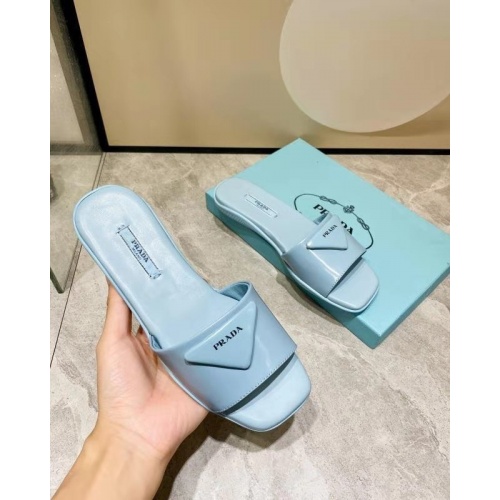 Replica Prada Slippers For Women #864025 $81.00 USD for Wholesale