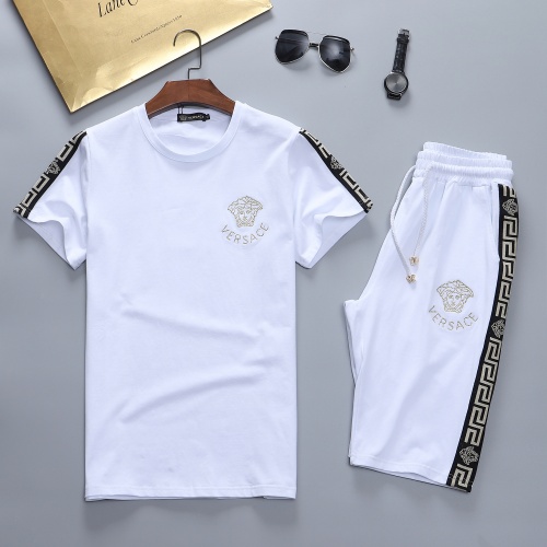 Cheap Versace Tracksuits Short Sleeved For Men #870477, $$48.00 USD On Versace Tracksuits