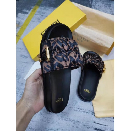 Replica Fendi Slippers For Women #886322 $72.00 USD for Wholesale