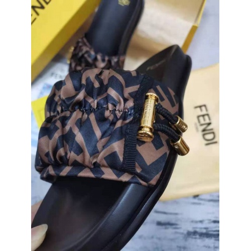 Replica Fendi Slippers For Women #886322 $72.00 USD for Wholesale