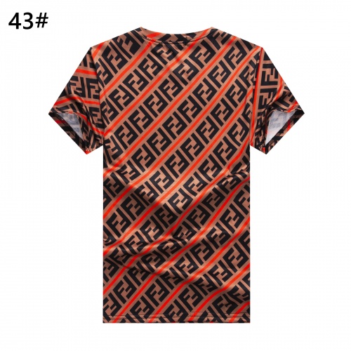 Replica Fendi T-Shirts Short Sleeved For Men #947404 $24.00 USD for Wholesale