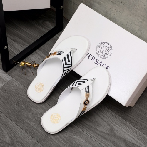 Replica Versace Slippers For Men #988507 $42.00 USD for Wholesale