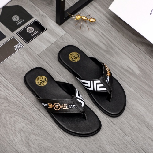 Replica Versace Slippers For Men #988508 $42.00 USD for Wholesale