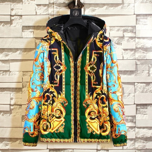 Cheap Versace Down Coat Long Sleeved For Men #1025547, $$108.00 USD On Versace Down Feather Coat