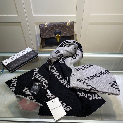 Replica Balenciaga Wool Hats & Scarf Set #1029173 $52.00 USD for Wholesale