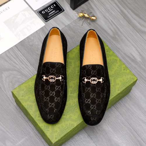 Replica Gucci Oxfords Shoes For Men #1038192 $92.00 USD for Wholesale