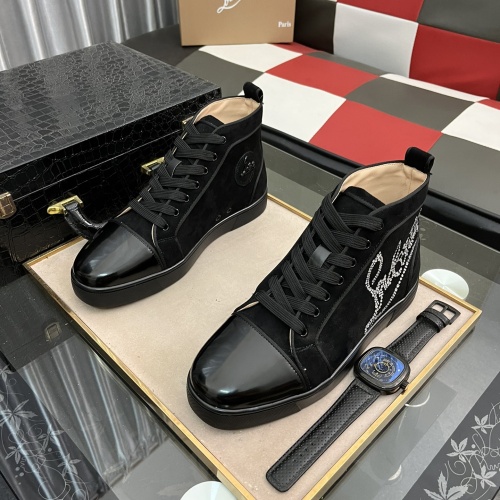 Cheap Christian Louboutin High Top Shoes For Men #1038349, $$82.00 USD On Christian Louboutin High Top Shoes