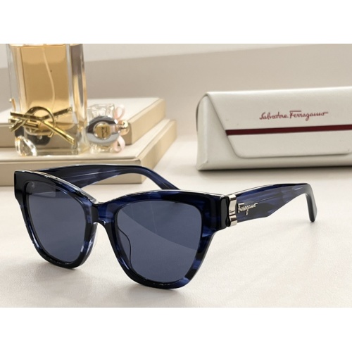 Cheap Salvatore Ferragamo AAA Quality Sunglasses #1054279, $$60.00 USD On Salvatore Ferragamo AAA Quality Sunglasses