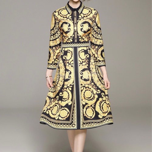 Cheap Versace Dresses Long Sleeved For Women #1067416, $$64.00 USD On Versace Dresses