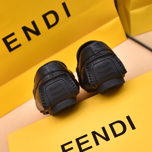 Replica Fendi Leather Shoes For Men #1070121 $80.00 USD for Wholesale