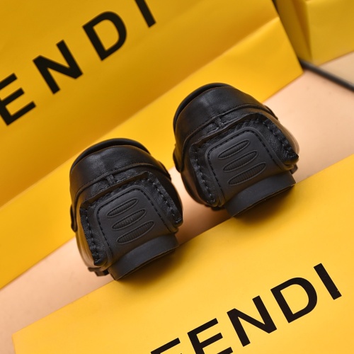 Replica Fendi Leather Shoes For Men #1070122 $80.00 USD for Wholesale