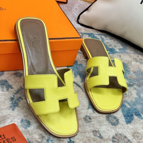 Replica Hermes Slippers For Women #1084361 $64.00 USD for Wholesale