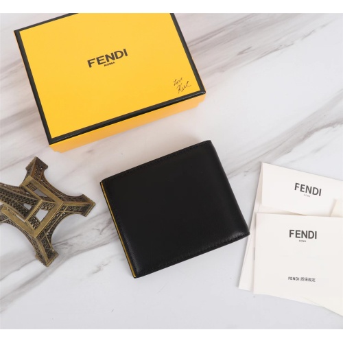 Replica Fendi AAA Man Wallets #1088363 $68.00 USD for Wholesale