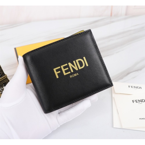 Replica Fendi AAA Man Wallets #1088363 $68.00 USD for Wholesale