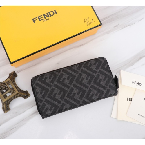 Replica Fendi AAA Man Wallets #1088406 $72.00 USD for Wholesale