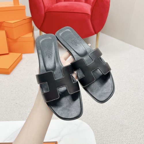 Replica Hermes Slippers For Women #1097502 $100.00 USD for Wholesale