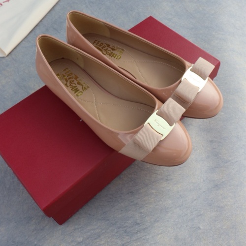 Replica Salvatore Ferragamo Flat Shoes For Women #1099073 $96.00 USD for Wholesale