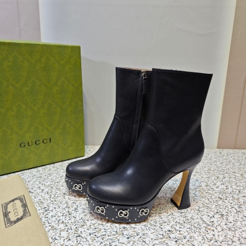 Replica Gucci Boots For Women #1124636 $160.00 USD for Wholesale
