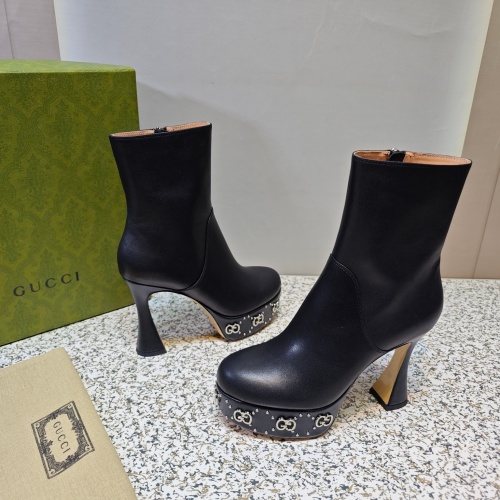 Replica Gucci Boots For Women #1124636 $160.00 USD for Wholesale