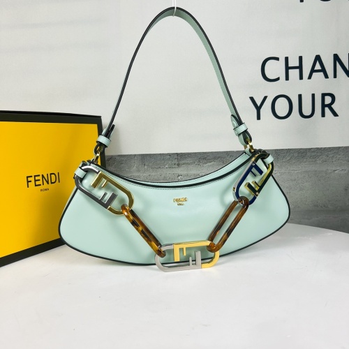 Cheap Fendi AAA Quality Shoulder Bags For Women #1128630, $$96.00 USD On Fendi AAA Quality Shoulder Bags