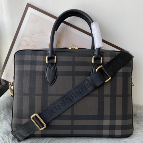 Replica Burberry AAA Man Handbags #1137860 $140.00 USD for Wholesale