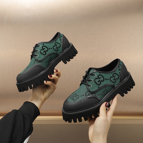 Replica Gucci Oxfords Shoes For Women #1147496 $102.00 USD for Wholesale