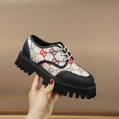 Replica Gucci Oxfords Shoes For Women #1147497 $102.00 USD for Wholesale