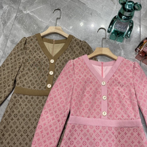 Replica Louis Vuitton LV Dresses Long Sleeved For Women #1152143 $92.00 USD for Wholesale